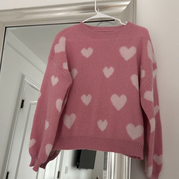 Pink Heart Sweater - Picture 2 of 6